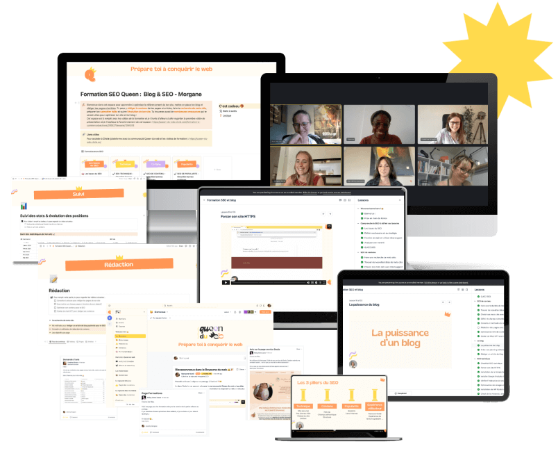 Formation SEO Queen visuel