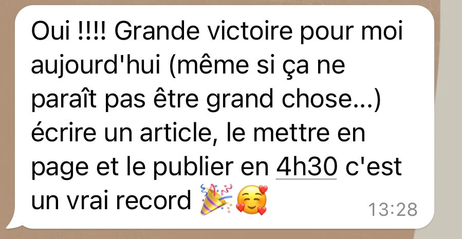 Retour Anne-Laure résultats référencement